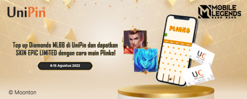 Main Plinko Dengan Top Up Diamond MLBB di UniPin, Menangkan Banyak Hadiah Hingga LIMITED SKIN MLBB!